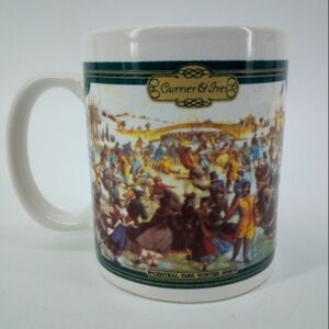 Vintage 90's Currier & Ives Central Park in Winter 1862 Houston Harvest Mug Cup